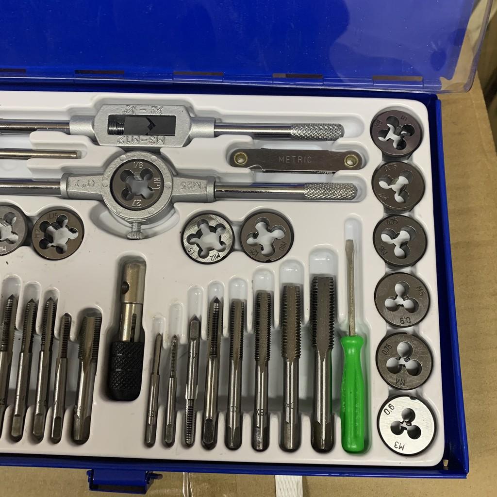 Bộ Tạo Ren Taro Thép Hợp Kim 40 chi tiết - Hộp Sắt