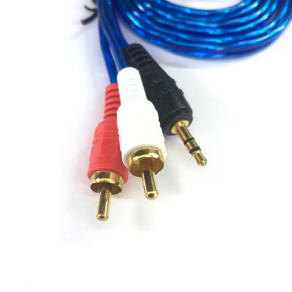 Dây tín hiệu vào 3.5mm ra 2 đầu bông sen , dài 1.5m # phụ kiện âm thanh