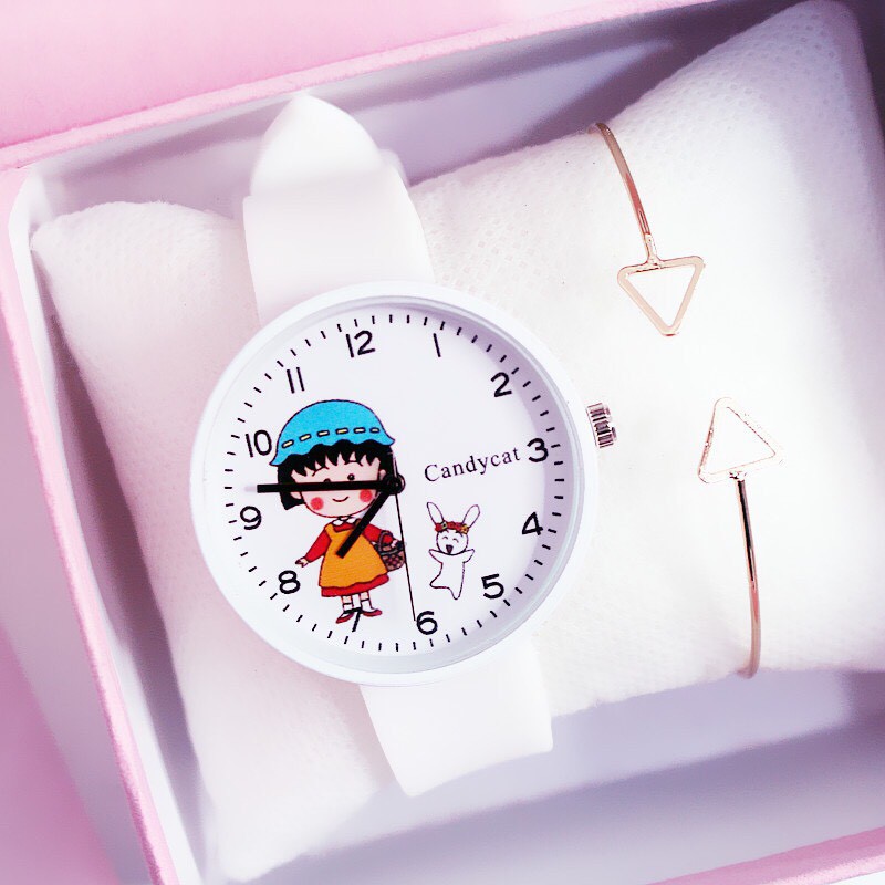 Đồng hồ thời trang nữ Candycat Maruko dây silicon nhiều màu cá tính CS1596