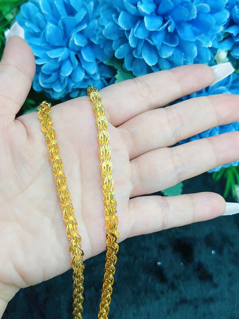 Dây chuyền đuôi phụng đủ cỡ mạ 18.k siêu xinh EK607