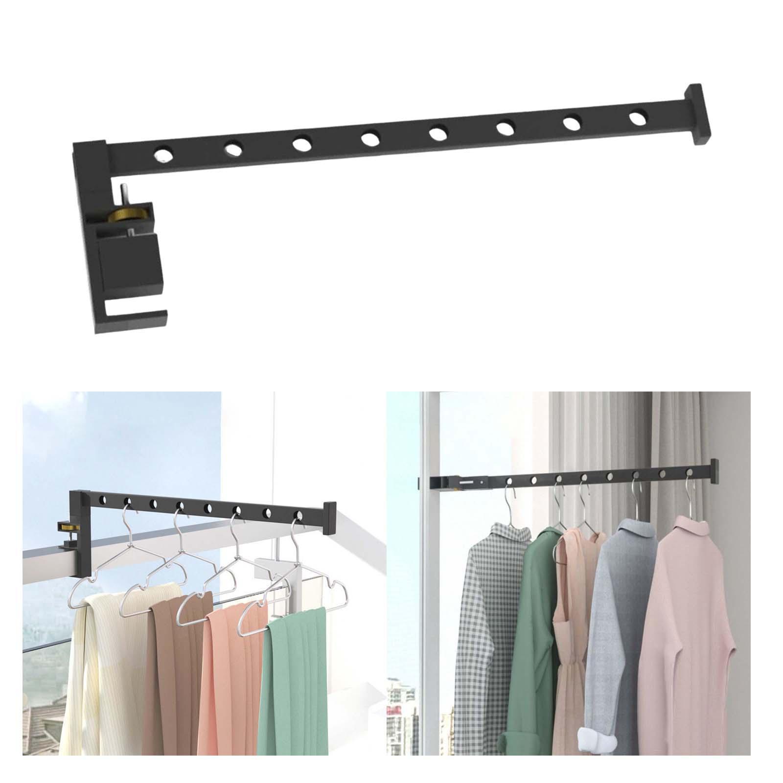 Folding Clothes Hanger Punch Free Balcony Kids short