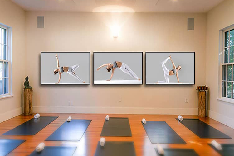 Bộ 3 Tranh Treo Tường Phòng Yoga Đẹp Và Độc Đáo W563