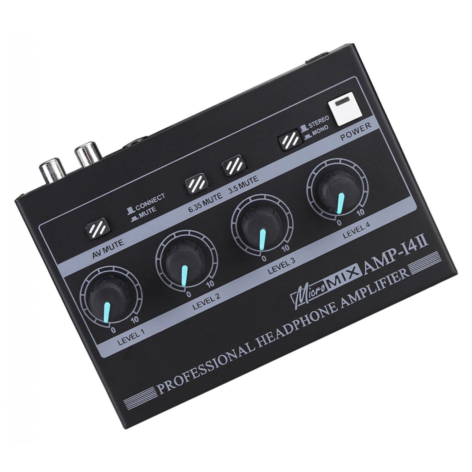 Headphone Amplifier Compact Professional US Adapter Wide Compatibility for Smartphones