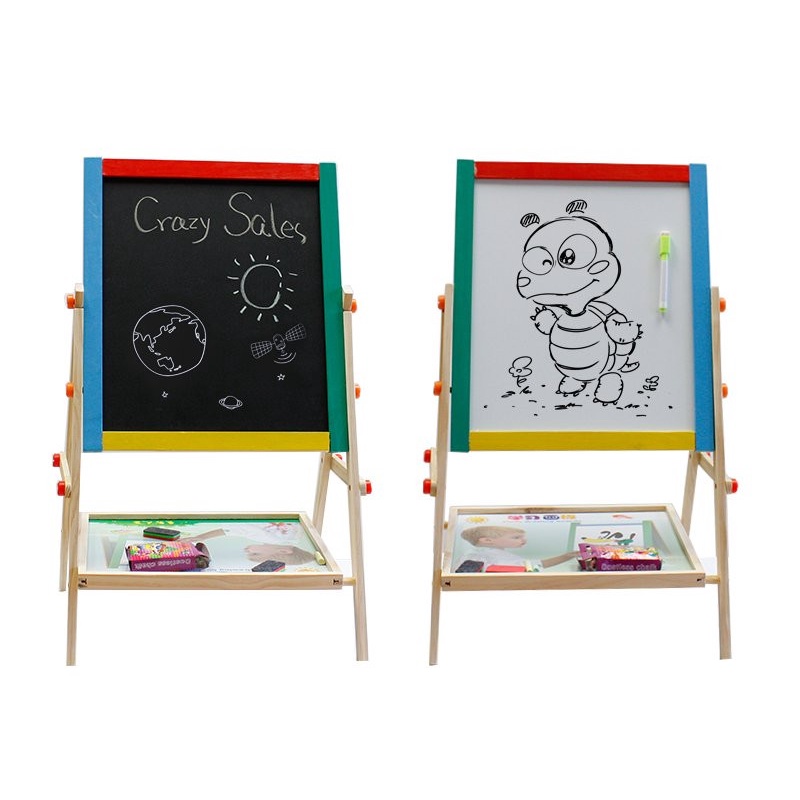 Giá vẽ / Bảng nam châm 2 mặt dành cho trẻ em, Giúp bé thỏa sức sáng tạo.