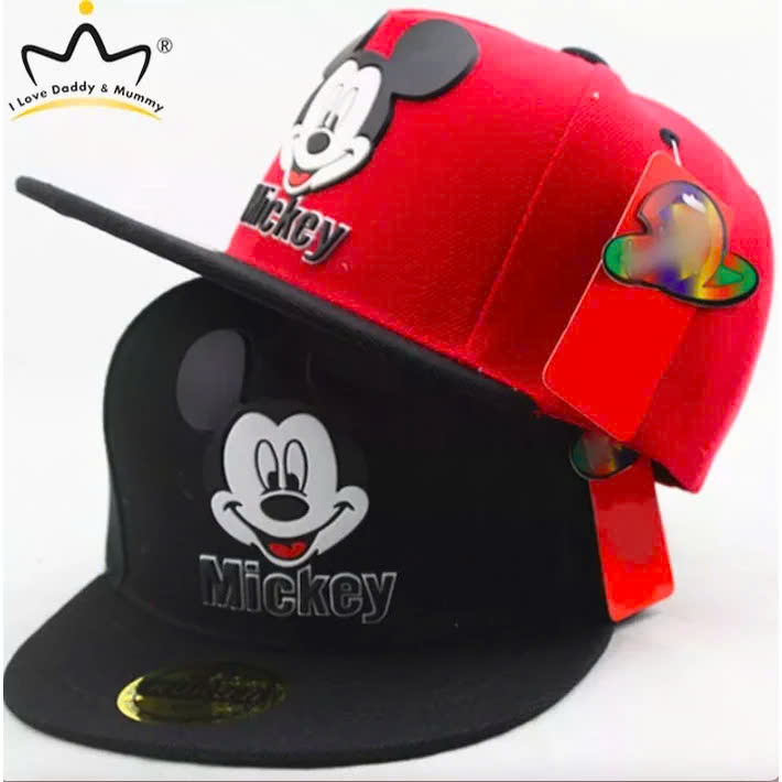Mũ cho bé (3 đến 6 tuổi), nón trẻ em HIPHOP SNAPBACK MIC.KEY cho bé thời trang (Ảnh thật)