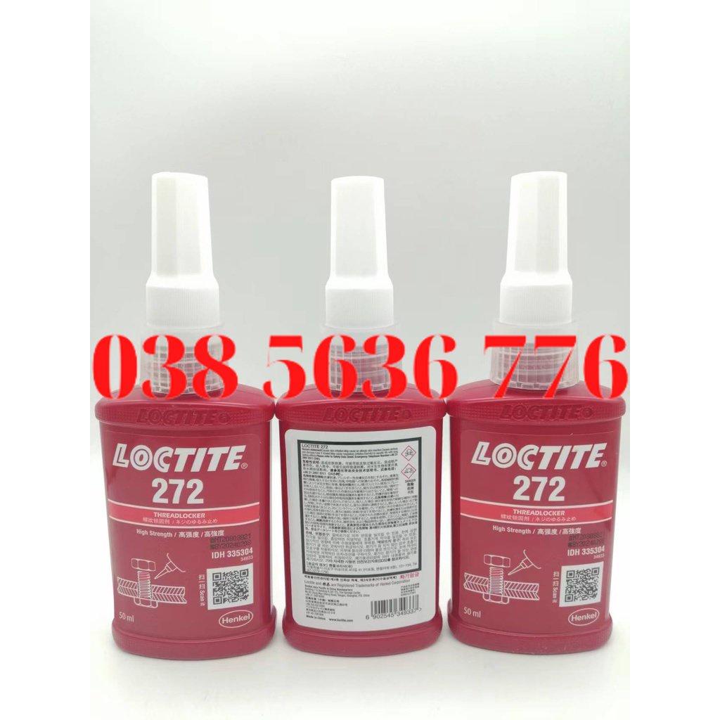 Keo Khóa Ren 272 Henkel Loctite Keo Kỵ Khí, Chịu Nhiệt Độ Cao, Keo Vít Kích Thước Lớn 50Ml