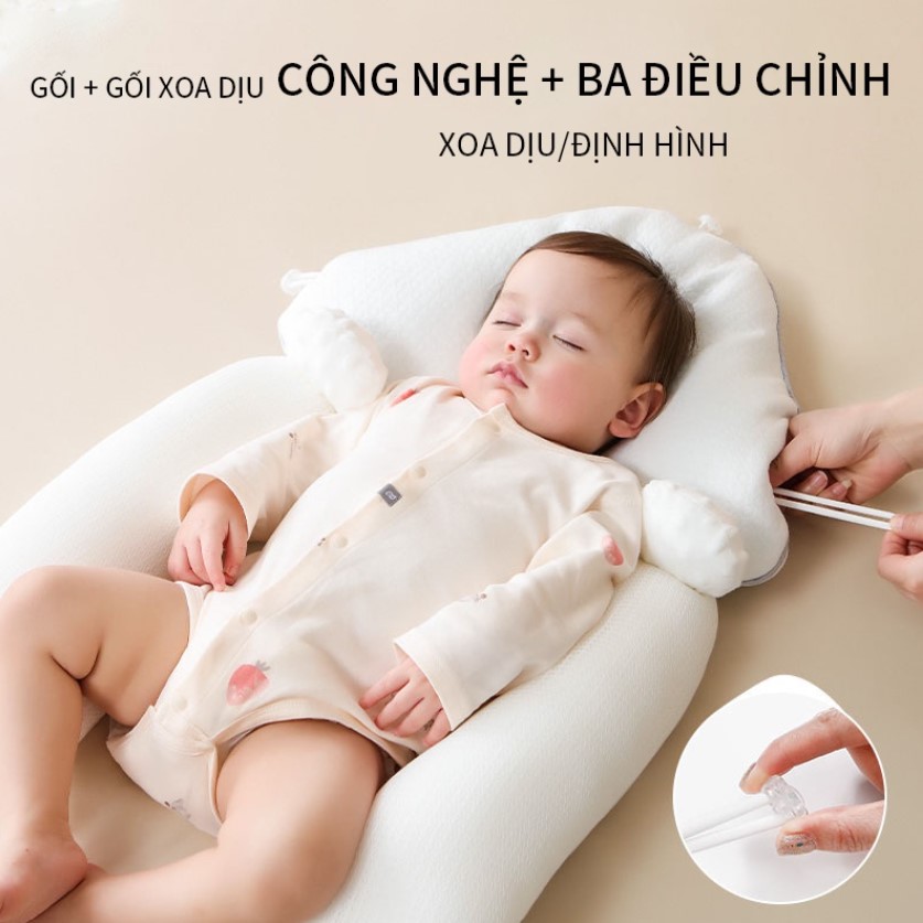 gối chữ U có dây rút điều chỉnh 3 hướng có thể tháo rời