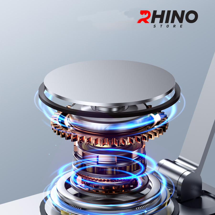 Kệ đỡ điện thoại 360° Rhino KP301, giá đỡ nhôm cao cấp để bàn tiện lợi có thể gấp gọn - Hàng chính hãng