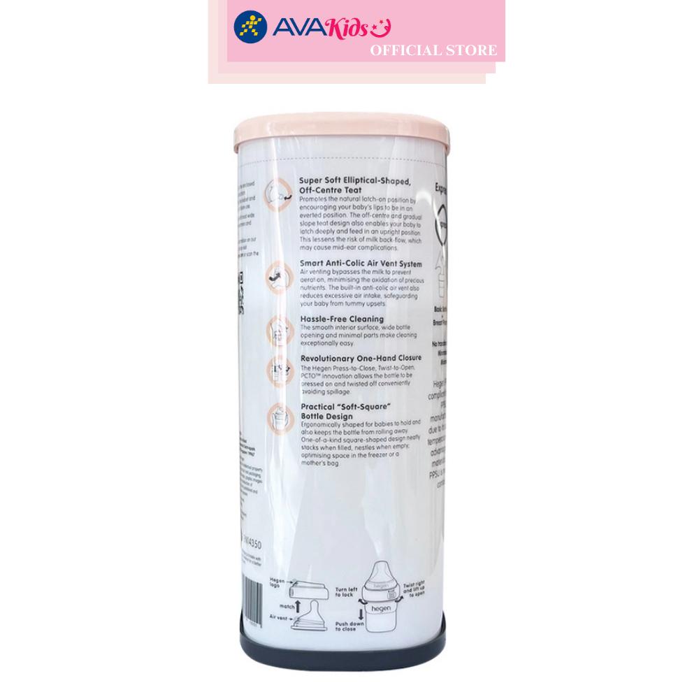 Bình sữa nhựa PPSU Hegen cổ rộng 330 ml (từ 6 tháng)