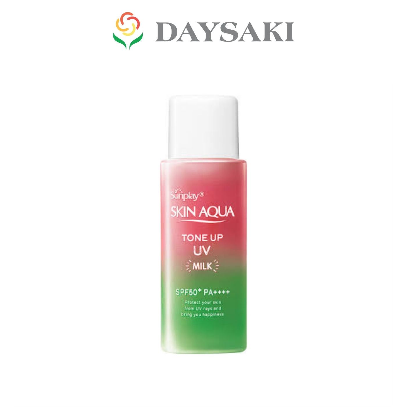 Sunplay Skin Aqua Sữa Chống Nắng Tone Up UV Milk Happiness Aura Rose Color SPF50+, PA++++  50g