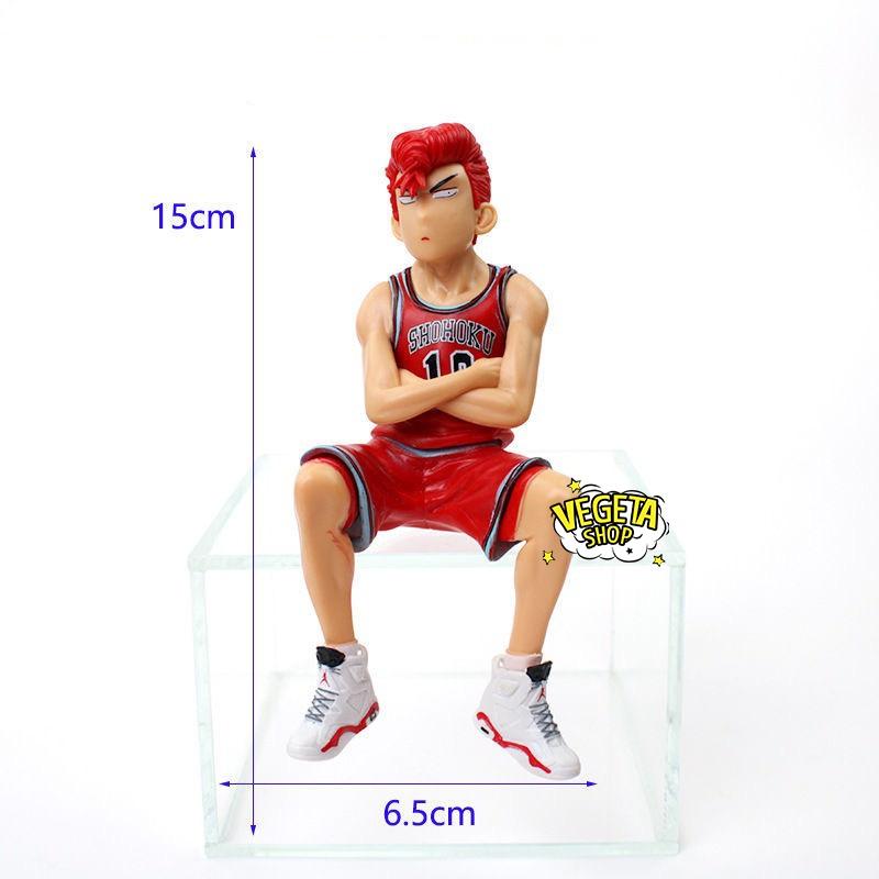 Mô hình Slam Dunk - Hanamichi Sakuragi & Rukawa Kaede - Mô hình cầu thủ bóng rổ cực ngầu - Kích thước 3,5x8 & 6,5x15cm
