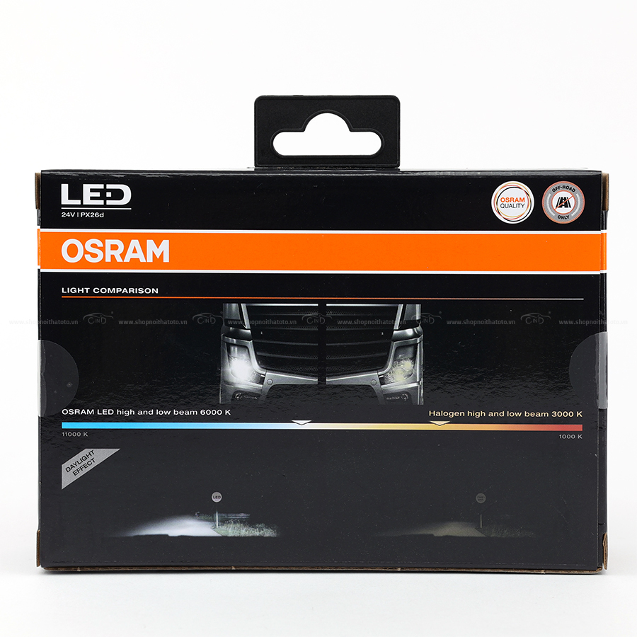 Combo 2 Bóng Đèn Led HLT OSRAM H7 64215DWS 24V 18W