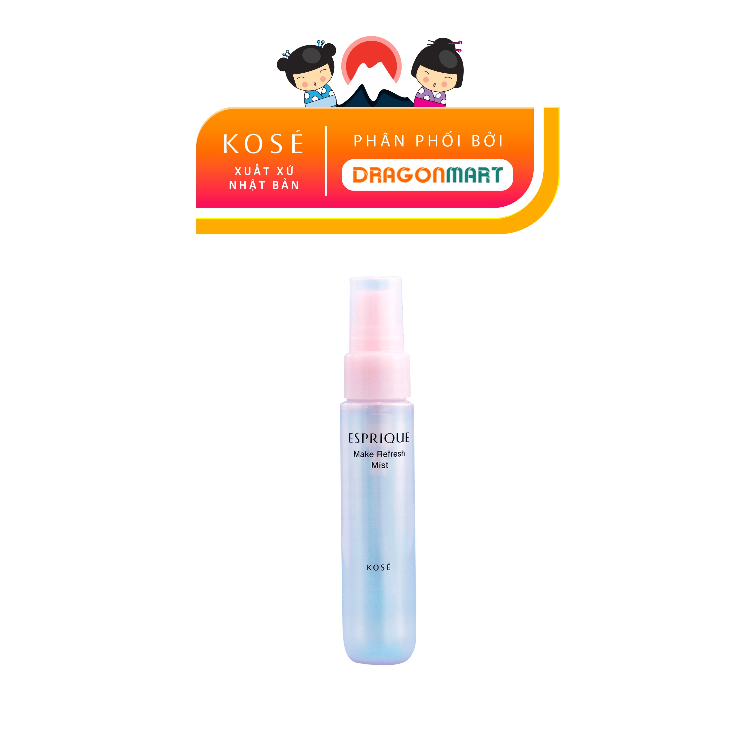 Xịt Khoáng Dưỡng ẩm Kose Esprique Make Refresh Mist 60ml