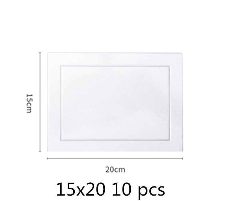 10 Chiếc Vòng Vuông Bánh Mousse Bảng Thảm Thực Phẩm Giấy Bếp Nướng Phụ Kiện Vàng Năm Mới Bánh Cưới Hiển Thị khay