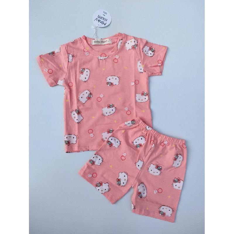 Bộ ngắn tay cotton Minky Mom siêu cute cho bé gái từ 5-19kg