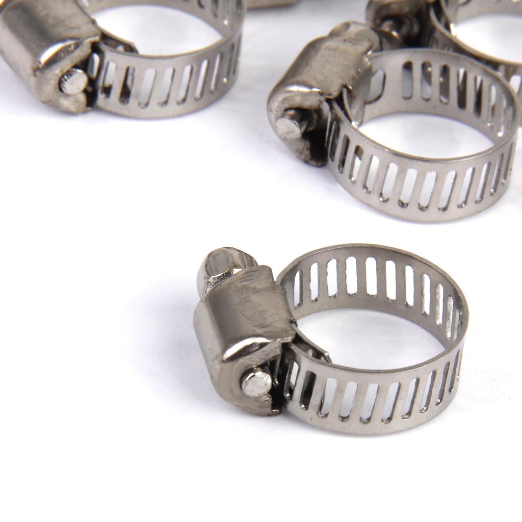 50PCS 5 Size Adjustable Fuel Line Jubilee Hose Spring Clamp Petrol Pipe Clip