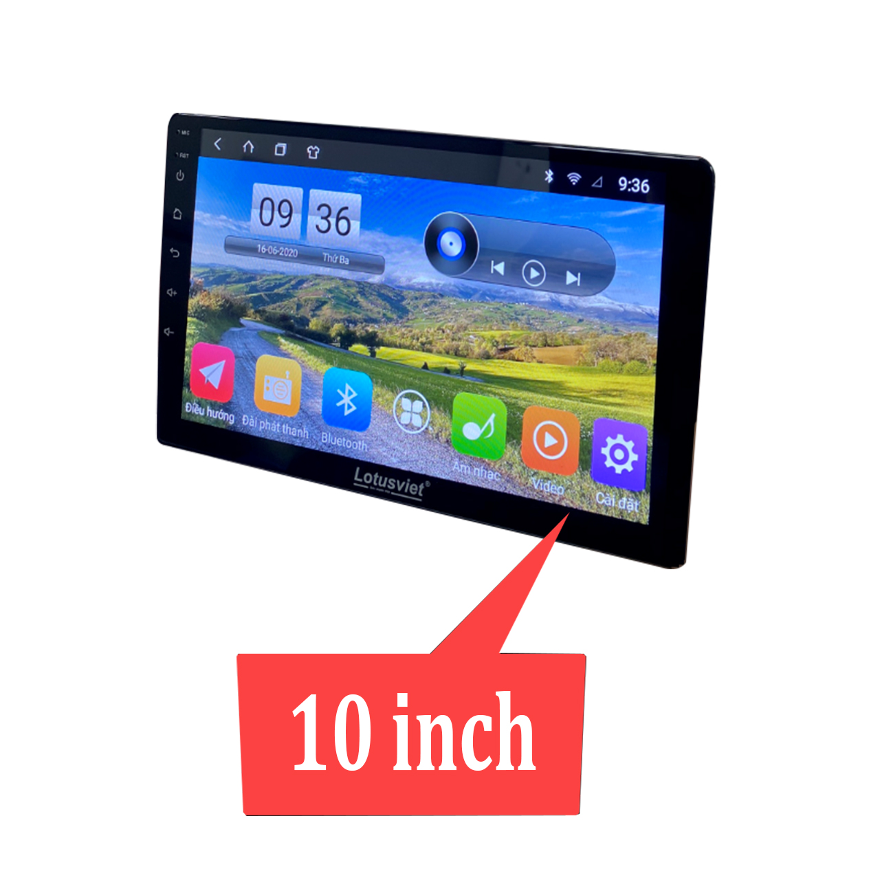 Màn hình DVD Android cao cấp 9-10 inch Wifi, 4G dùng cho tất cả các loại xe ô tô Ram 2G, Rom 32G  LV–AD900