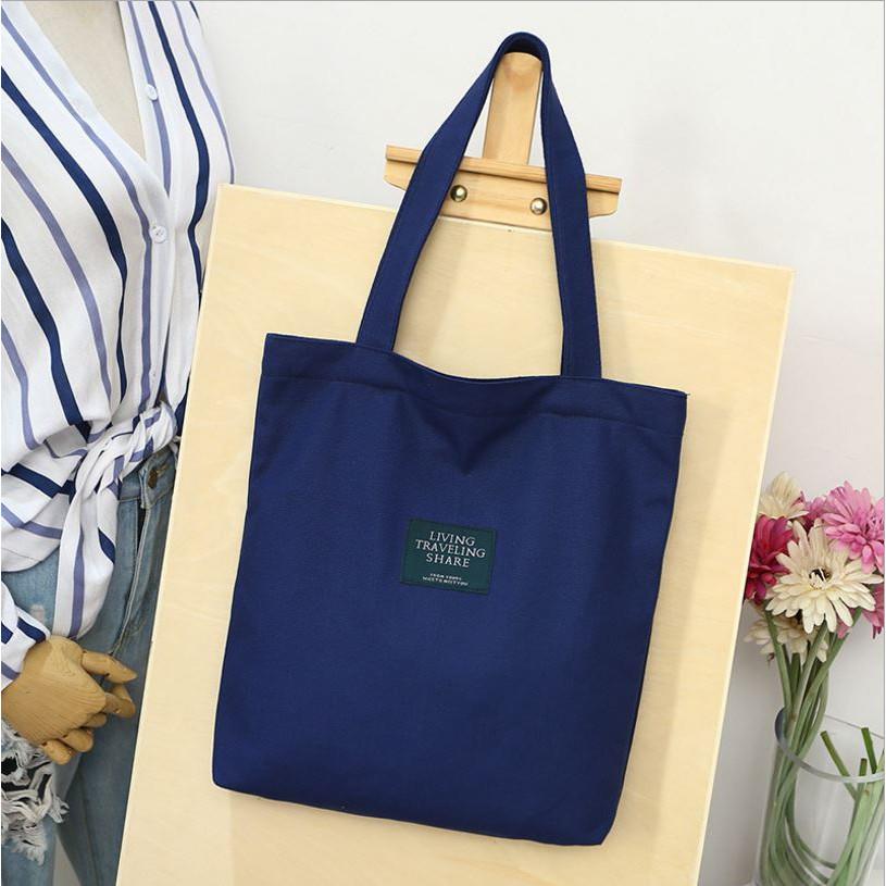 Túi vải CANVAS tote nữ trơn 89769