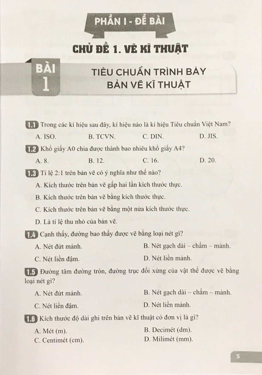 Bài Tập Công Nghệ Lớp 8 - Bộ Cánh Diều