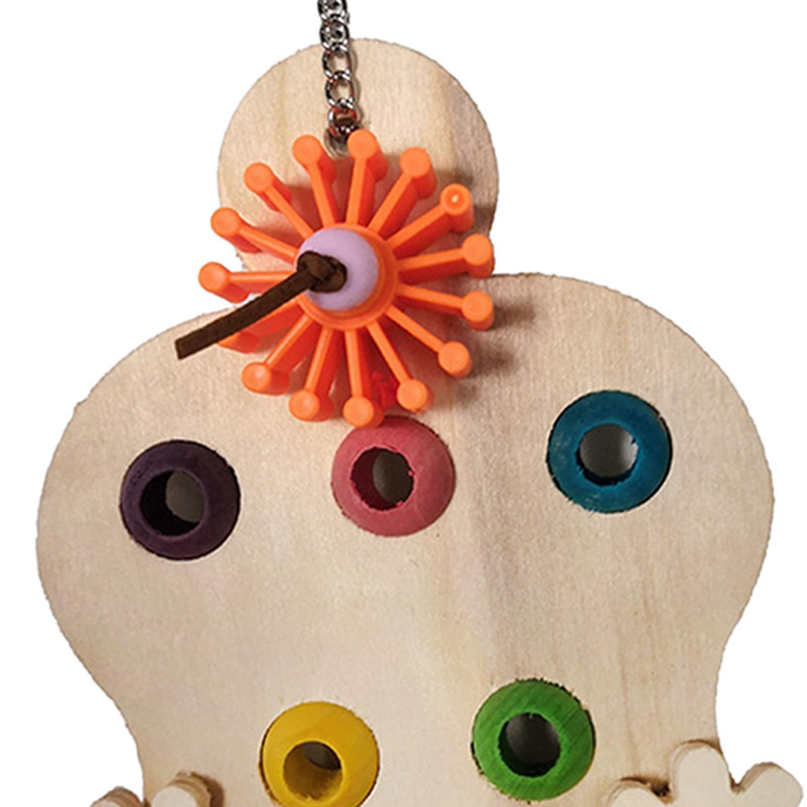 Pet Parrot Chewing Toys Wood Accessories Bird Nest Hanging Toys Parrot Molar Toy Bird Cage Bite Toy Bird Toys for lovebird Budgie Conures