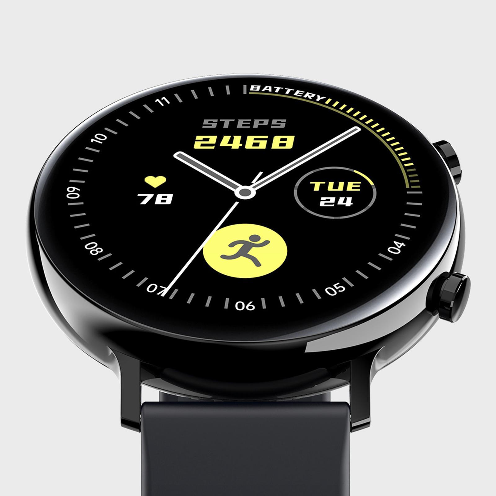 Sports Smartwatch Fitness Tracker Calorie Counter Pedometer Black