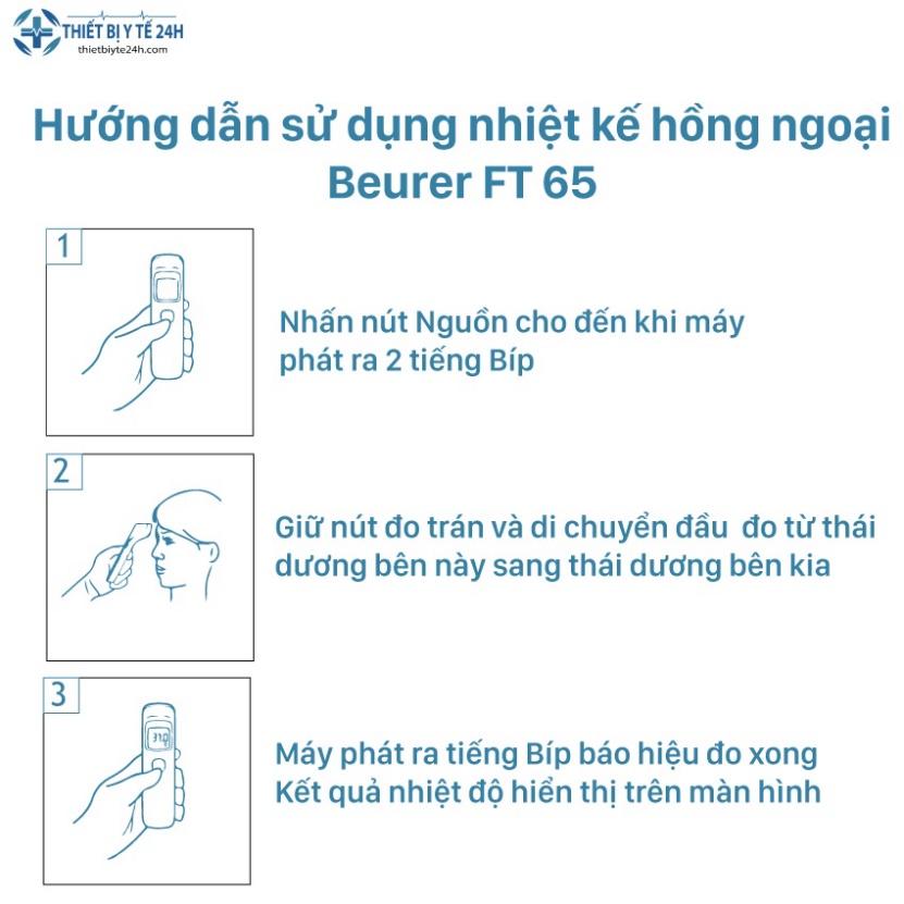 Nhiệt Kế Điện Tử, Nhiệt Kế Đo Tai Beurer FT65 - Phù Hợp Gia Đình Có Trẻ Sơ Sinh, 5 Nút Thông Minh