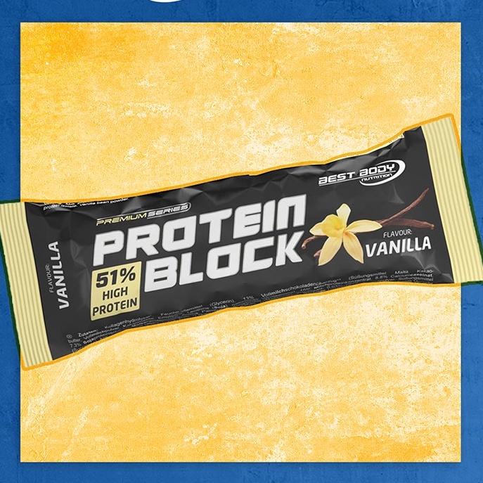 Thanh Bánh Protein CAO CẤP Best Body Nutrition Protein Block - Macadamia Nuss 90g Bar - 46g Protein - ĐỨC