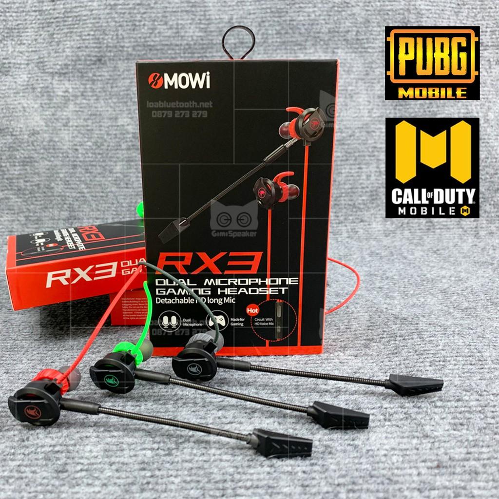 Tai nghe Gaming Plextone xMOWi RX3 dual Mic hỗ trợ chơi game PUBG COD