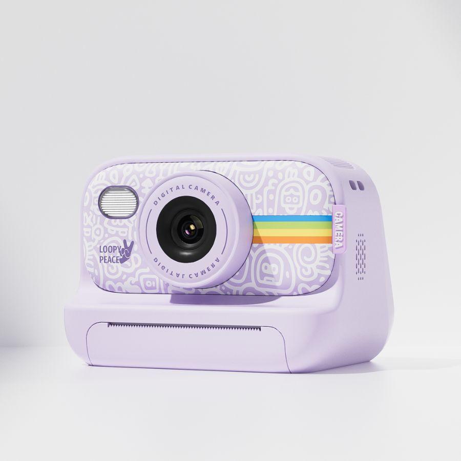 Máy Chụp Ảnh Lấy Liền Đen Sành Điệu Tím COOLKIDS S9/PP