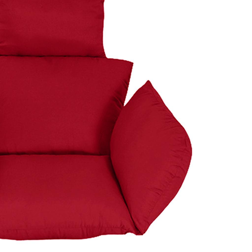 Swing Hanging Egg Chair Cushions Outdoor Garden Patio Hammock Porch Red