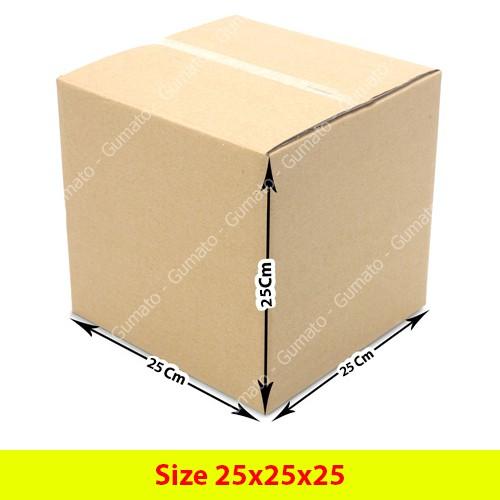 Hộp giấy, thùng carton size 25x25x25 giấy carton gói hàng Everest