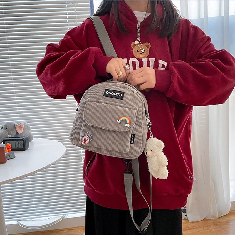 Balo Nữ Vải Nhung Đeo Vai