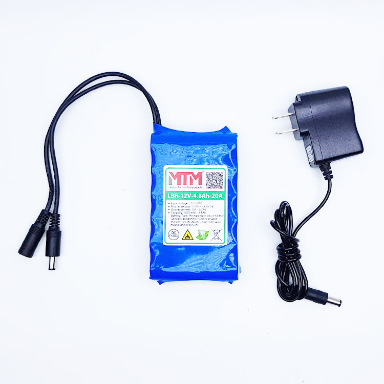 Pin sạc lithium 12V 4800mAh 3S chịu tải 20A MTM kèm sạc chính hãng