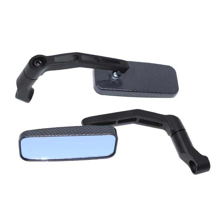 Gương chiếu hậu 8mm 10mm bằng sợi carbon cho xe máy