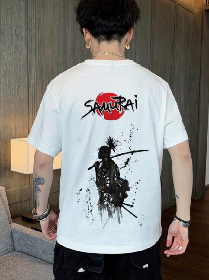 Áo Thun Tay Lỡ In Samurai