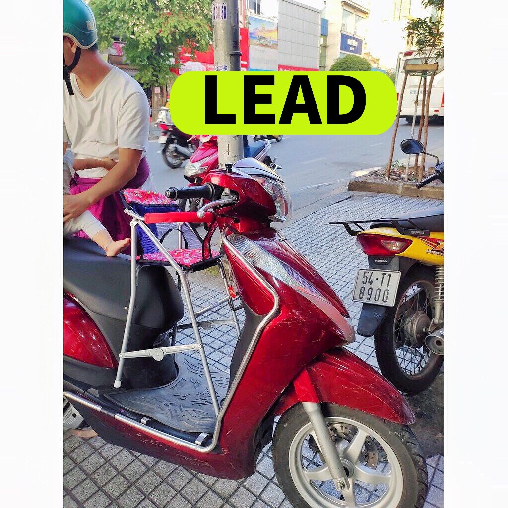 Ghế đi xe lead , scr , acruzo , shark ( hàng có sẵn ) , GHẾ GA XẾP SẮT SƠN TĨNH ĐIỆN