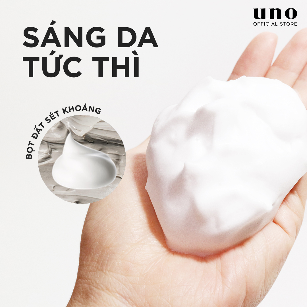 [TIẾT KIỆM HƠN] Bộ 02 Sữa rửa mặt Sáng da UNO Whip Wash Scrub 130g