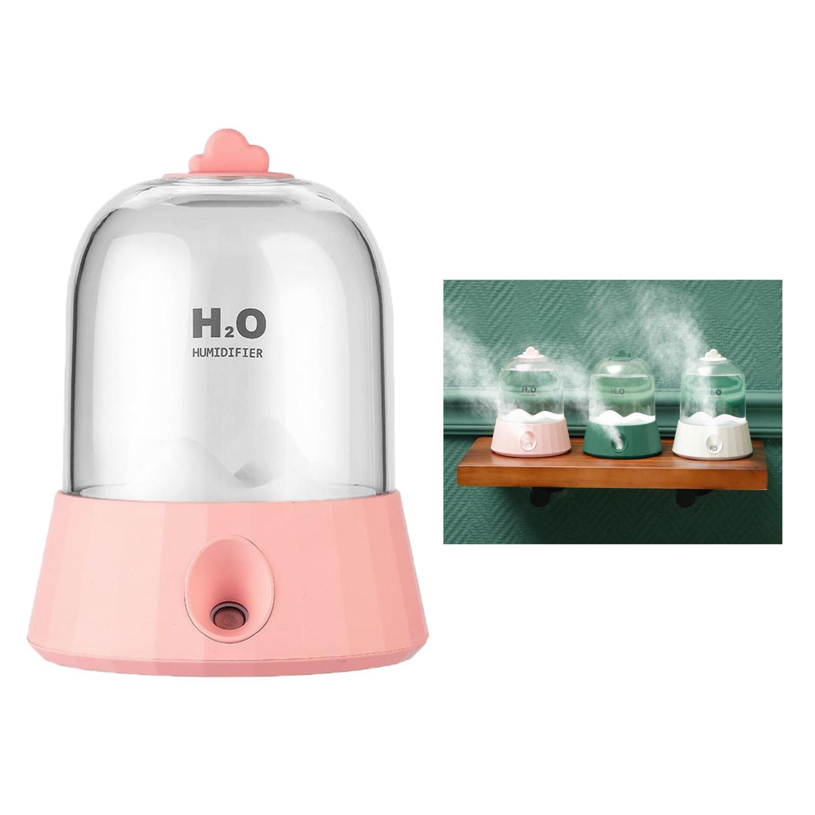 Quiet Humidifiers 400ml Cool Mist Humidifier with Night Light, Waterless Auto-Off Ultrasonic Home Office Skin Care Steamer