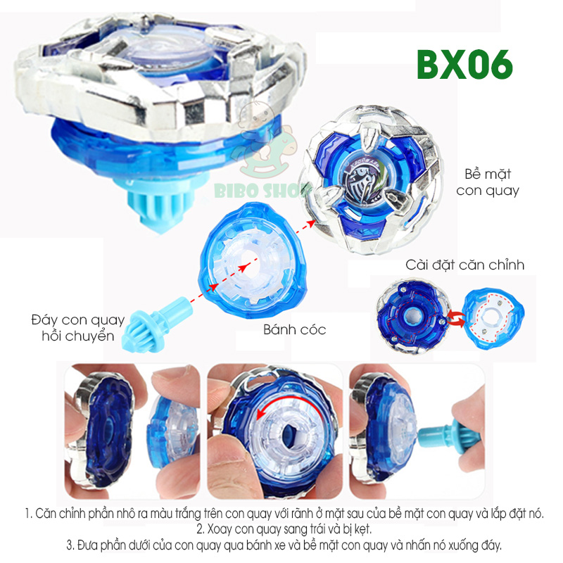 Con Quay BeybladeX BX06 - Knight Shield 3-80N | Beyblade BX06 Loại phòng thủ