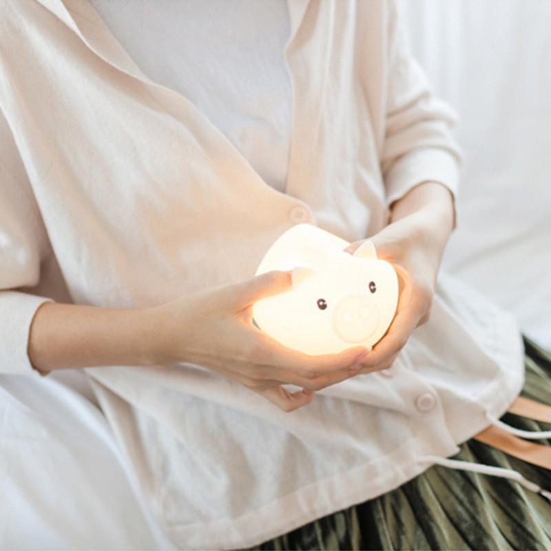 Đèn ngủ cảm ứng chú heo ngộ nghĩnh