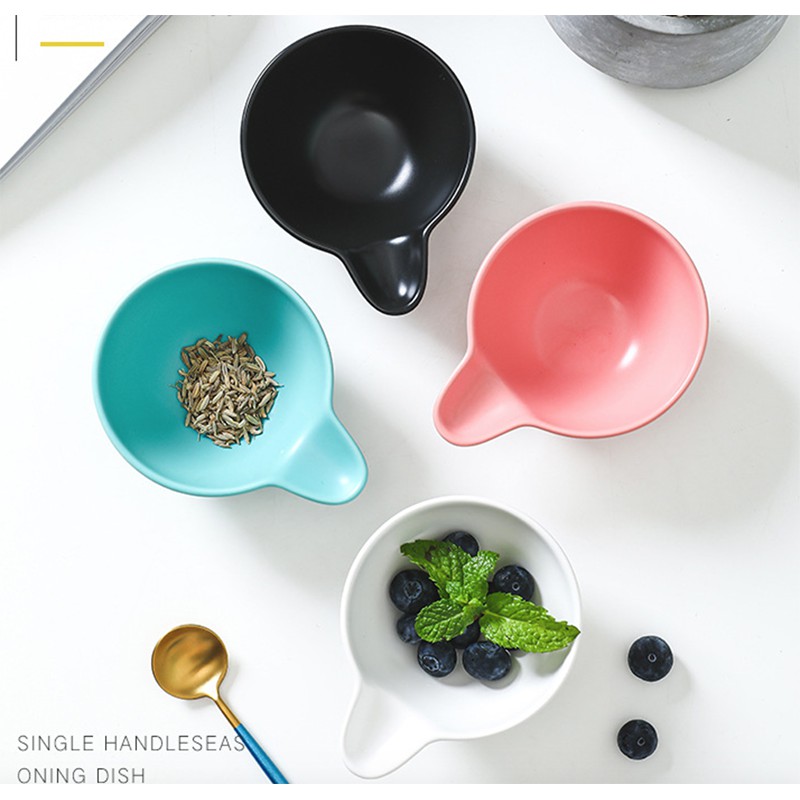 Bát sứ tròn tay cầm đơn sâu lòng - 12cm