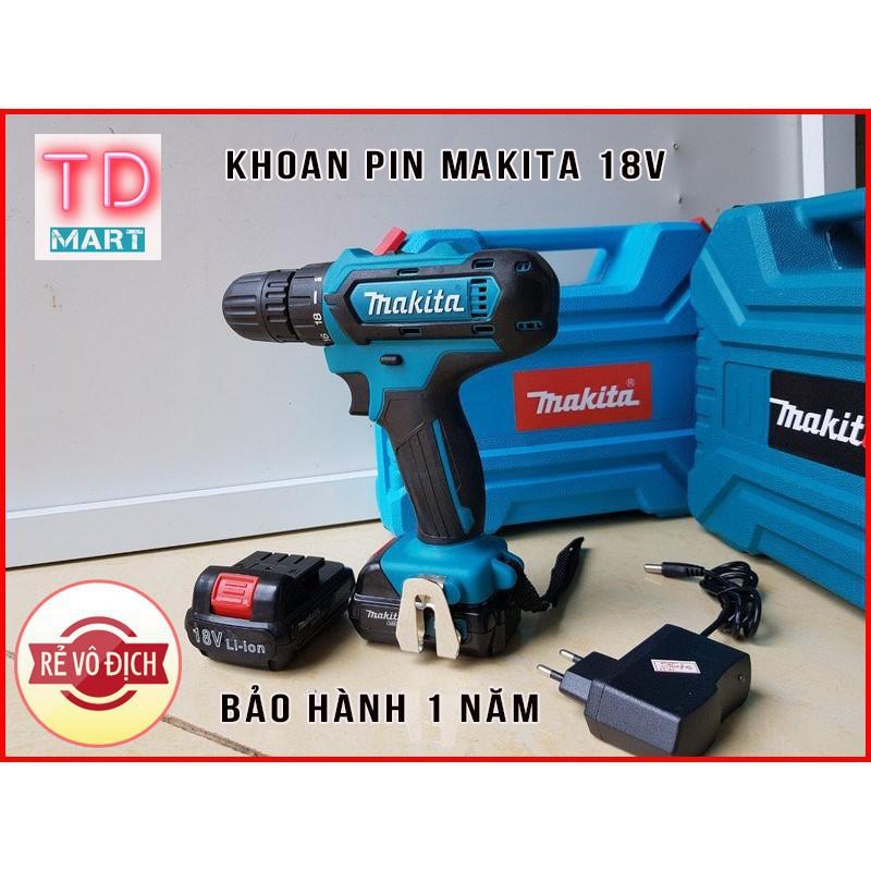 MÁY KHOAN PIN MAKITA 18V 100% Lõi Đồng