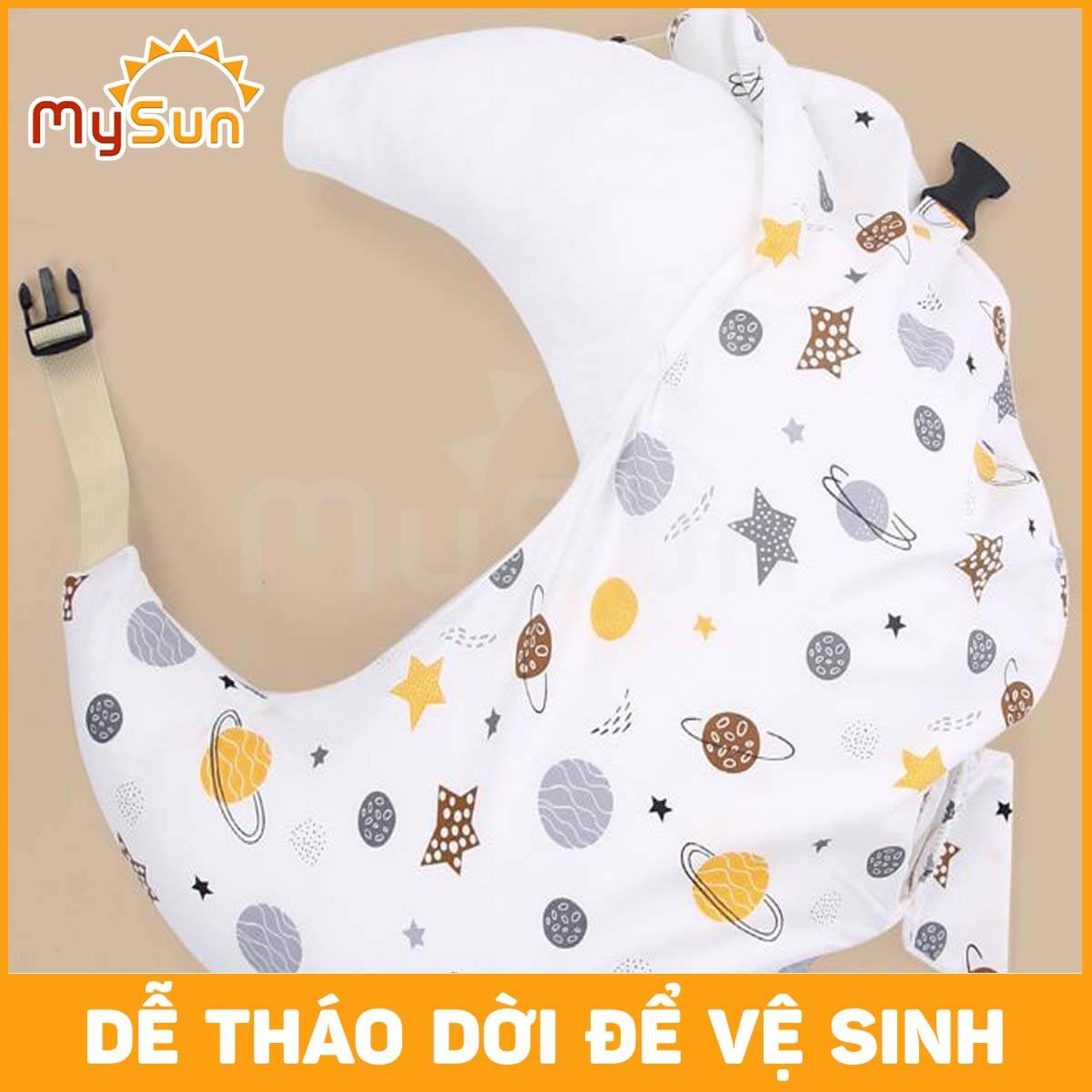 Đệm gối chữ C chống trào ngược dạ dày cho trẻ sơ sinh nằm ngủ, bé con bú, tựa lưng cho bà bầu