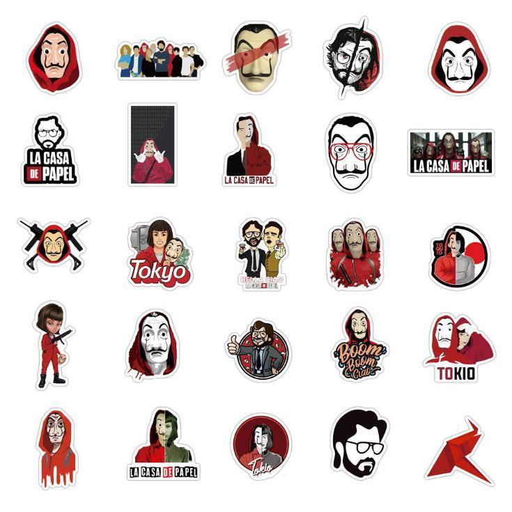 Sticker dán cao cấp Money Heist Cực COOL ms#119
