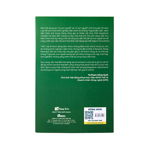 Combo 3 cuốn sách Rừng Mưa - Bí mật xây dựng văn hóa hệ sinh thái khởi nghiệp đổi mới sáng tạo (Tái bản 2023)