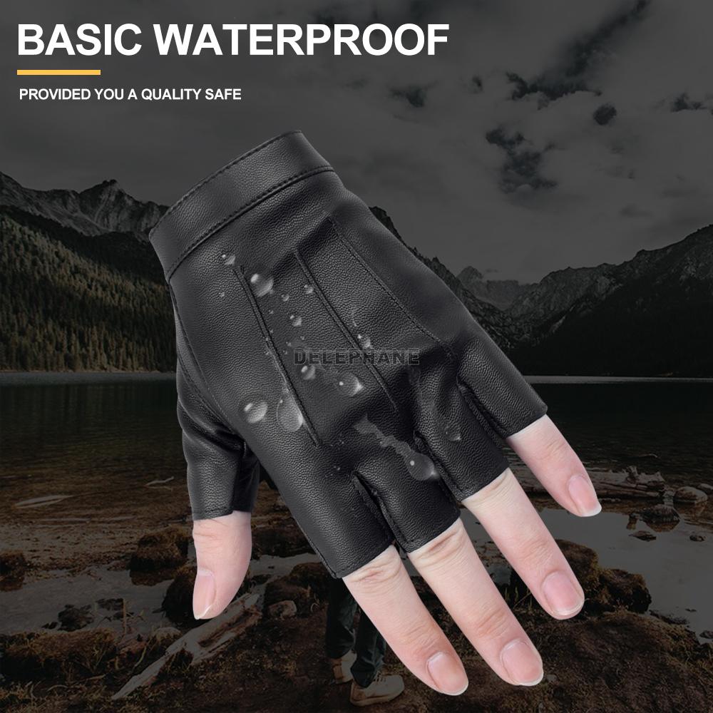 Da Fingerless Gloves Nữ Mùa Hè 2020 Thời Trang Xe Đạp Găng Tay Đi Xe Máy Chống Trơn Trượt Thể Thao Làm Việc Bộ Leo Núi, Chạy Bộ