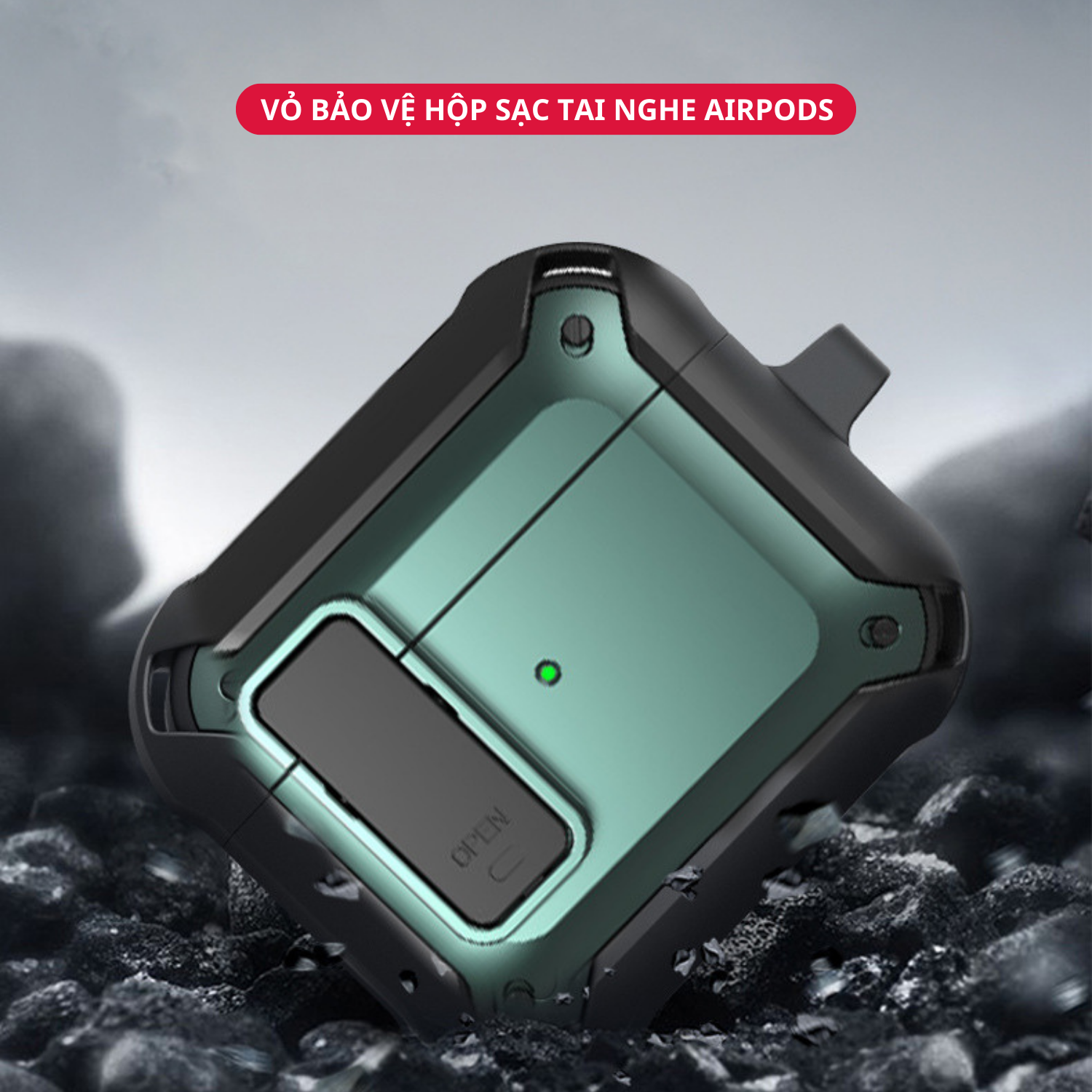 Ốp Case Vỏ Bảo Vệ Dành Cho Airpod Pro 2 Có Móc Khóa Chống Rơi Nắp - Hàng Chính Hãng Tamayoko