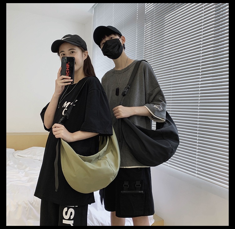 Túi Đeo Chéo Đeo Vai Nam Nữ Unisex 60cm x 35cm Chất Vải Dù Chống Nước Jess113