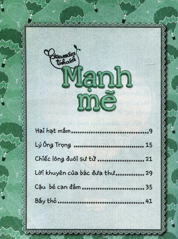 Gieo Mầm Tính Cách – Mạnh Mẽ ( Tái Bản )