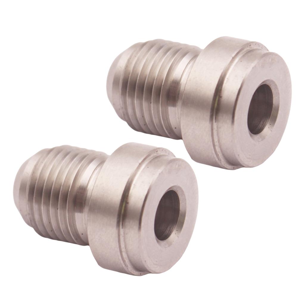 2Pcs Car AN3 Male Weld On Adapter Bung Connector CNC Machined Cooler Tank